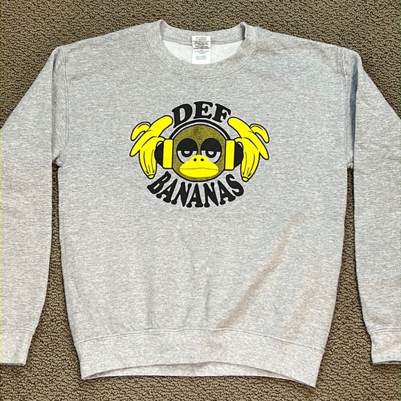 Def Bananas Men's Crewneck Sweatshirt Sz S - Picture 1 of 3